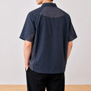 Chemise décontractée pour homme, respirante et anti-transpiration, couleur mélangée - Product Image 3
