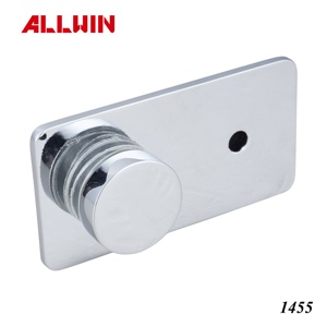 Support mural en laiton massif Pince pour porte de douche en verre - Product Image 3