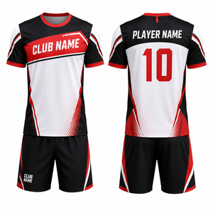 Conjunto Deportivo Unisex de Golf con Bloques de Color, Sublimación, Transpirable, de Secado Rápido, Pantalones Cortos de Poliéster, Camiseta de Manga Corta con Cuello en V - Product Image 1