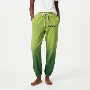 Pantalones de chándal de invierno para mujer, de forro polar grueso de 300 g, de poliéster/algodón transpirable estampado, con frente plano y cordón, los más vendidos al por mayor - Product Image 3