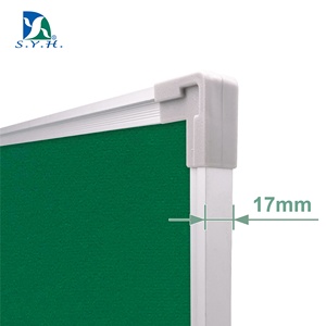 กระดานแสดงผลแบบสักหลาดพร้อมกรอบอะลูมิเนียมสำหรับเอกสารการประชุมและประกาศในสำนักงาน - Product Image 3