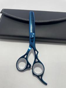 Professional 6.5 Inch Stainless Steel Long Handle <b>Hair</b> <b>Scissors</b> Kit Barber <b>Thinning</b> Shears 2 Pcs Customizable Logo Protective - Product Image 3