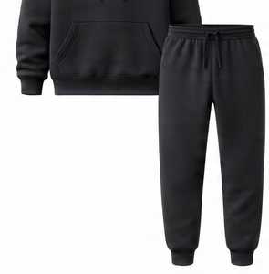 Conjunto Deportivo de Invierno Bordado y Cómodo, 100% Algodón, Ropa Casual con Logotipo Frontal - Product Image 5