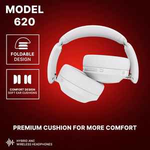 Casque sans fil KYPTEC 620 hybride ANC à réduction de bruit active, design élégant, port confortable, batterie puissante - Product Image 5