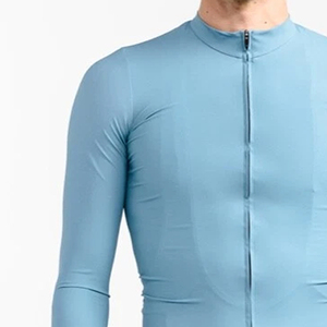 <b>Men</b>’s <b>Long</b> <b>Sleeve</b> <b>Cycling</b> <b>Jersey</b> Lightweight Breathable Full-Zip Road Bike <b>Jersey</b> with Stand Collar Athletic Fit - Product Image 4
