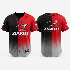 ZIAKOT เสื้อเบสบอลสีดำลายทองแบบซับลิเมชั่นแขนสั้นทรงปกติระบายความชื้นได้ดีสำหรับผู้ใหญ่แบบยูนิเซ็กส์ชุดกีฬา - Product Image 5