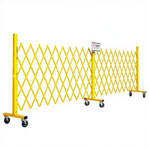 Barrera de Seguridad Plegable de Acero Resistente, Barrera de Control de Multitudes para Escuelas, Oficinas y Áreas Industriales - Product Image 1