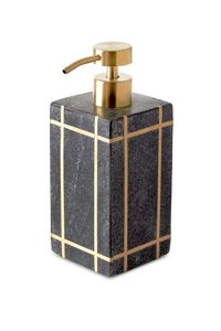 Juego de accesorios de baño de mármol elegantes con etiqueta privada, que incluye dispensador de jabón, soporte para cepillos de dientes y jabonera - Product Image 3
