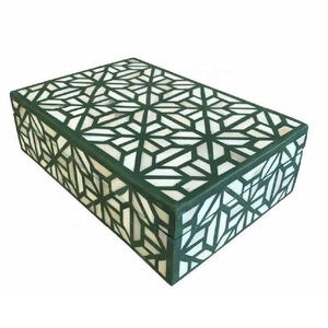 New Arrival Hand Carved Bone Inlay Jewelry Box Bone Decorative Storage Box Bone Inlay Jewelry Organizer in Wholesale Price - Product Image 2