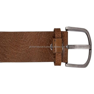 เข็มขัดหนังแท้ผู้ชายแบบลำลอง ดีไซน์วินเทจ คุณภาพสูง หัวเข็มขัดแบบหมุด พร้อมอุปกรณ์เสริม - Product Image 2