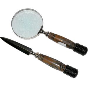 2025 Vintage laiton oeil verre qualité indien artisanat Antique laiton loupe lecture dispositif bonne lecture Bronze loupes - Product Image 1