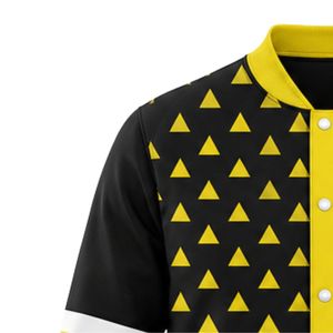 Black Yellow Baseball <b>Jacket</b> Full Zip Long Sleeve Sports Team Uniform <b>Lightweight</b> Comfortable Outerwear - Product Image 5