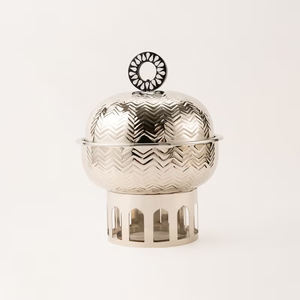 Casserole en acier inoxydable de qualité supérieure, faite à la main, très vendue, chauffe-plats de luxe en métal design - Product Image 3