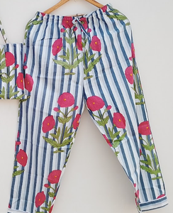 Traje de noche con bolsa de algodón estampado suave camisa estética de mujer pijama suave verano/invierno traje de baño 100% conjunto de pijama de algodón - Product Image 3