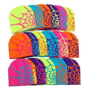 Bonnet unisexe en jacquard, bonnet d'hiver tricoté personnalisé en fibre acrylique, impression numérique, vente en gros pour les voyages - Product Image 4