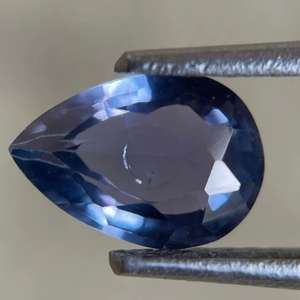 Saphir bleu naturel non chauffé, saphir bleu taille poire. Saphir en vrac. - Product Image 1