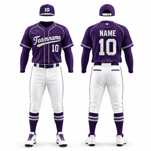 Uniforme de Béisbol Personalizado Sublimado con Botones, Unisex, de Secado Rápido y Transpirable - Product Image 2