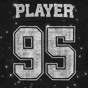 Top de malla con pedrería para mujer, estilo urbano, personalizado con nombre y número 95, camiseta de fútbol americano, estilo equipo con brillo, talla grande, OEM - Product Image 4