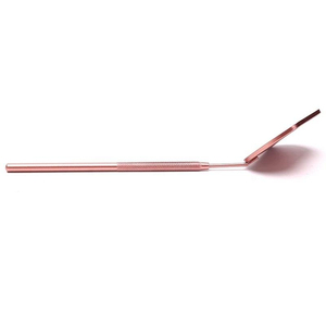 Espejo de Inspección de Pestañas Ajustable de Acero Inoxidable, Montado en Pared, Chapado en Oro, Personalizable, No Plegable, para una Sola Pestaña - Product Image 5
