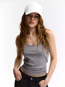 Women's Tank <b>Tops</b> Slim Fit Sleeveless Basic Everyday Layering <b>Top</b> Custom Logo Boutique Fashion Cotton Spandex Fitted <b>Top</b> - Product Image 4