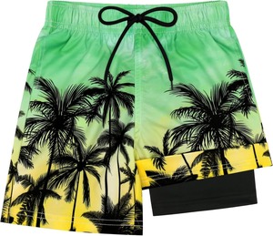 Shorts de bain pour hommes à séchage rapide en polyester premium, vêtements de plage, logo personnalisé imprimé, fabricant OEM ODM - Product Image 2