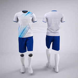 Conjunto de Uniforme de Fútbol para Hombre, Sin Mangas, Cuello en V, Absorbe la Humedad, 100% Poliéster, Diseño Estampado Sólido, Ajuste Atlético para Todas las Temporadas - Product Image 3