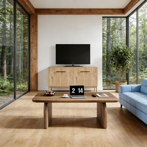 Farmhouse Style <b>Low</b> Cocktail Tea <b>Table</b> Elegant Coffee <b>Table</b> Design - Product Image 4