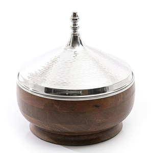 Middle East Stainless Steel Casserole Pot With Glass Lid Round 24cm Polished Modern Design Durable - Product Image 2
