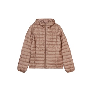 Women’s Lightweight Water-Repellent Hooded Down <b>Jacket</b> Sand Slim Fit Winter Warm Puffer Coat Stylish Outdoor Wear New Trendy - Product Image 4