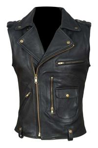 Gilet de motard à broderie personnalisée avec nom d'équipe de course Veste en cuir tendance pour homme pour les passionnés de moto - Product Image 3