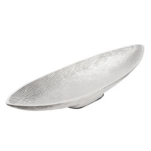 Oval Shape Metal <b>Serving</b> <b>Tray</b> With <b>Gold</b> Handles Table Accessories Decorative Silver <b>Trays</b> for Parties Event Tableware Decor Use - Product Image 4