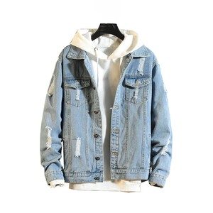 Chaqueta de Mezclilla Negra para Hombre, Algodón Grueso, Venta al Por Mayor de Fábrica para Tiendas de Ropa Casual - Product Image 6