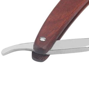 Pakka Wood Traditional Folding <b>Shaver</b> <b>Barber</b> Man Grooming Beard Trimmer Shaving Razor ANAAIF - Product Image 2