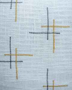 Elegante Cojín Blanco con Diseño Abstracto Contemporáneo, Diseño Abstracto Moderno Bordado en Funda de Cojín Blanca de 18x18 - Product Image 5