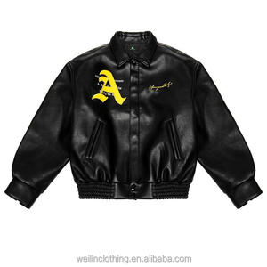 Hot Selling Customizable XS Men's Winter Jacket High Street Style <b>Cow</b> Skin Canvas Eco-Friendly Breathable Windproof Front - Product Image 1
