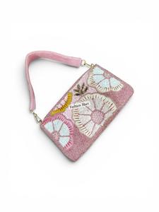 Bolso de mano con cuentas y lentejuelas hecho a mano para mujer, bolso de noche con correa de terciopelo de primera calidad - Product Image 2