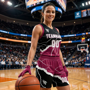 Tenues de football haut de gamme, uniformes de basket-ball, uniformes de basket-ball fabriqués en 100 % polyester, uniformes de basket-ball fabriqués au Pakistan - Product Image 1