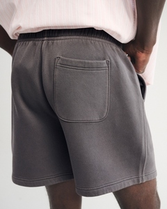 Men Minimal Cotton Sweat Shorts Smooth Finish <b>Elastic</b> Waist Drawstring Casual Summer Shorts Lightweight Custom OEM ODM Supplier - Product Image 5