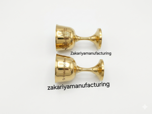 Luxury Handcrafted Stainless Steel <b>Goblet</b> - Vintage Style PVD Gold Chalice for Wedding & Communion - Product Image 4