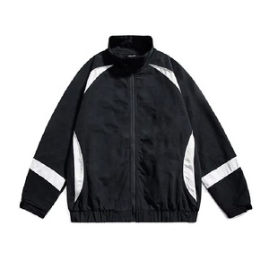 Wholesale Customized Logo Color Block <b>Long</b> Sleeve Stand Collar Fashion Windproof Zipper Fly Casual Sports Spring Autumn <b>Jackets</b> - Product Image 6