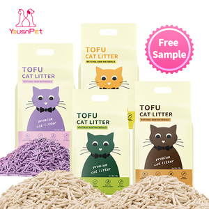 Vente directe usine – Litière pour <span class=keywords><strong>chat</strong></span> en tofu 100 % naturelle, biodégradable, très absorbante, agglomération rapide, faible poussière, contrôle des odeurs - Product Image 1