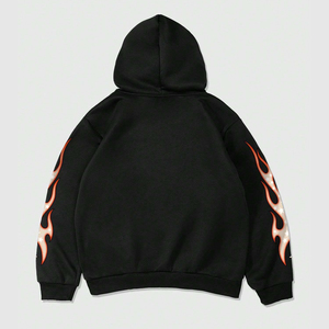 Sweat à capuche surdimensionné pour homme, personnalisé, lavé à l'acide, imprimé DTG, avec poche, fabriqué en coton doux et écologique, idéal pour l'hiver - Product Image 3
