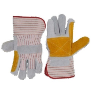 Most Popular <b>Long</b> Cuff Reinforced Cowhide Split Leather <b>Gloves</b> Heavy Duty Construction Worker Safety <b>Gloves</b> Welding Protection - Product Image 1