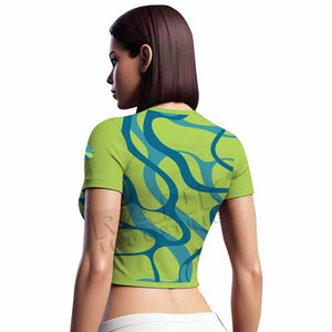 Outdoor Use Best Selling Women Crop Top T-Shirts Fashion Wear Durable Material Women Crop Top T-Shirts For Adults - Product Image 2
