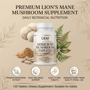 Complément Alimentaire OEM à Base d'Extrait de Champignon Crinière de Lion (Hericium) - 120 Comprimés - 72g - Product Image 3