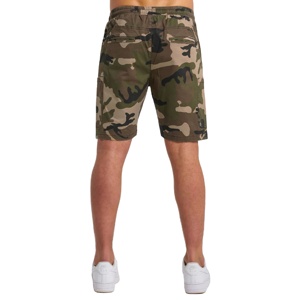 Pantalones cortos de gimnasio de tela de malla ecológica de poliéster 100%, estampado de camuflaje, estilo callejero con patrón sólido y bolsillos, talla 6XL - Product Image 4