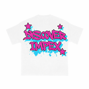 Descubre la Camiseta Impex Vintage Lavada de Gran Tamaño con Estampado Gráfico para Hombre, Estilo Urbano Casual - Product Image 1