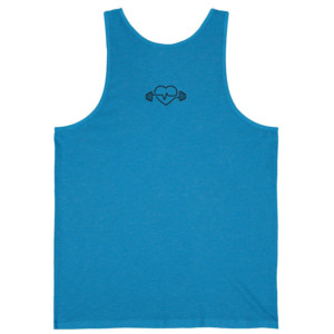 Débardeur pour homme One More Rep, bleu, en coton imprimé, sans manches, décontracté, col rond, respirant, pour la musculation - Product Image 5