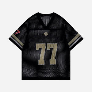 Camiseta de Fútbol Americano Personalizada Estilo Y2K para Hombre, Malla Transpirable de Poliéster, Cuello en V, Uniforme de Equipo, Fabricante para Pedidos al por Mayor OEM - Product Image 3