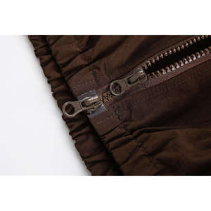 Veste de survêtement unisexe à blocs de couleur, fermeture éclair intégrale, col montant, style sportif, pour l'automne, en polyester, coupe classique - Product Image 4